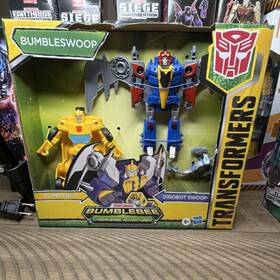 Hasbro Pn00061924 Transformers Cyberverse Adventures Bumblebee And Dinobot Swoop Playset