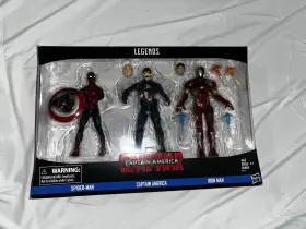 S1301 Hasbro Marvel Civil War Action Figure Playset Spider-man Iron Man Captain Ameri