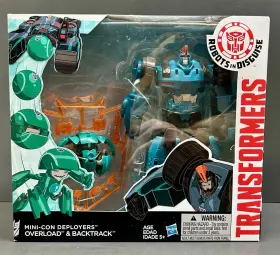 W4297b Hasbro Transformers Rid Overload And Backtrack Mini-con Playset - Misb