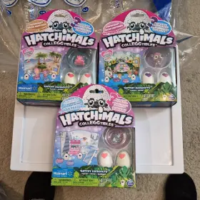 20100445 Hatchimals New Colleggtibles Hatchy Hangouts Papercraft Playset - Set Of 3