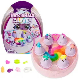 B0csp7m219 Hatchimals Alive Rainbow Hatchery With 6 Mini Figures And Color Reveal Eggs