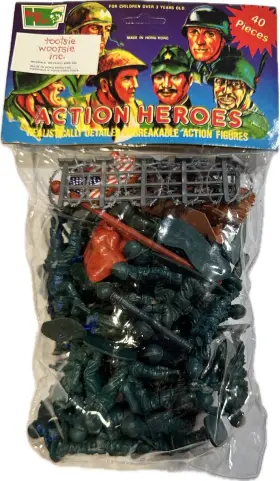 B872b65f-9637 Hing Fat B872b65f-9637- Vintage Unbreakable Action Figures Plastic Heroes Unopened 40 Pc
