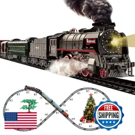 B0dfwktdh1 Hitish Train Set For Kids Electric Toys Realistic Light Sounds Smoke