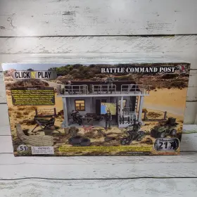 062019 Homecollc Click N Play Military Battle Command Post Playset 2019 3.75 Inch Figures Vehicles