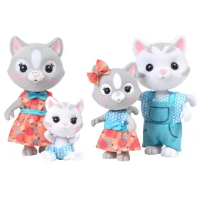 Honey Bee Acres 810009203995 Bs Purringtons Cat Family 4 Miniature Doll Figures Children Age