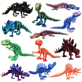 B0ffszlgqy Honoson 12 Pcs 3d Printed Dragon Animal Fidget Toy Flexible Stress Relief