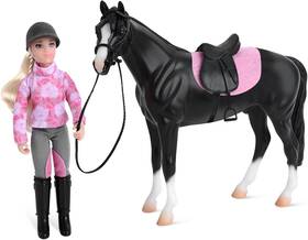 Horses 61156 Freedom Series English Horse And Rider Figurine - Premium 1 12 Scale Collectible