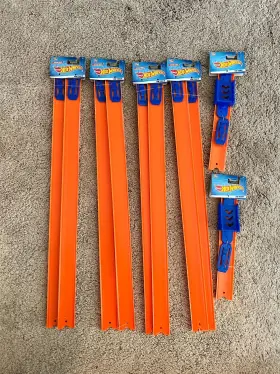 Hot Wheels 887961948585 16-foot Total Orange Track Set With 2 Ramps New