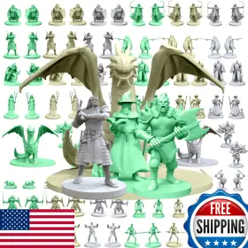 B088kcl6q3 House Of Bodian Mythical Heroes Mini Figure Set For Rpgs - 93 Pcs 16 Designs