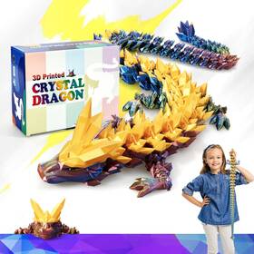 Hybais B0d9qq15ss 30 Inch Large 3d Printed Dragon Dragons Figurine Toy Big To