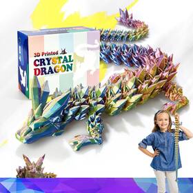 Hybais B0d9qqgtts 30 Inch Large 3d Printed Dragon Dragons Figurine Toy Big To