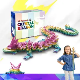 B0d9qqqh6d Hybais 30 Inch 3d Printed Crystal Dragon Toy Figurine - Flexible Ages 6