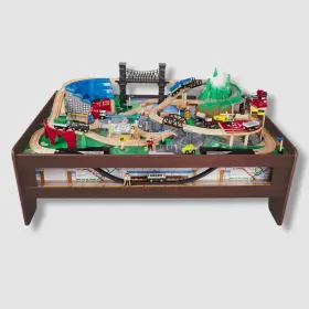 Imaginarium 190587087041 Maginarium Metro Line Train Table Set Wooden Track Playset Toys Age 3