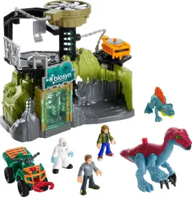 Imaginext 194735191277 New Fisher-price Jurassic World Dino Lab Playset With Figures Ages 3