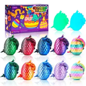 B0dsq65dwt Impossmaker 12pcs 3d Printed Dragon Eggs Prefilled Easter Egg With Drago