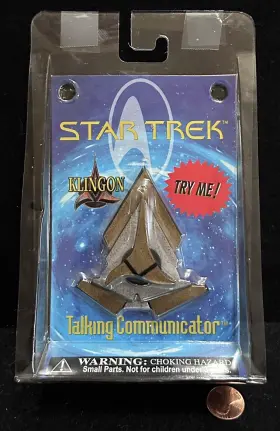Ipi 043377062042 Star Trek The Next Generation Klingon Communicator Talking Sound Badge