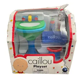 Irwin Toy 069545940356 New Vintage 2001 Caillou Ready For Bed Playset Sink Toothpaste Toothbrush Towel
