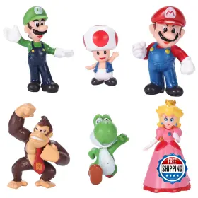 B0fprf2672 Isaneihas 6pcs Mario Luigi Yoshi Action Figure Set - 2 Inch Collectible Toys