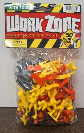 3835 Ja-ru Nos Sealed In Package Work Zone Construction Plastic Figurines- 50 Workmen