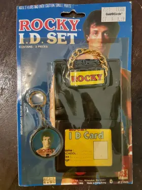 Jak Pak Inc 072208025031 Sylvester Stallone Rocky Balboa 3 Piece Id Set New On Header Card 1984