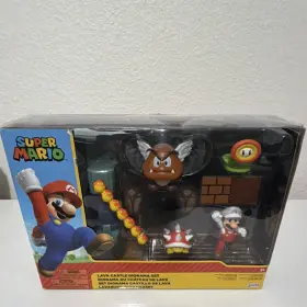 02249101 Jakks Pacific Super Mario Bros. Lava Castle Diorama Playset With And Figures
