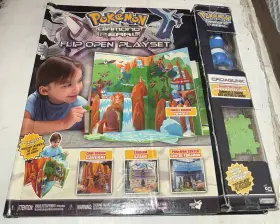 Jakks Pacific 039897604084 Pokemon Diamond And Pearl Flip Open Book Playset With Croagunk Figure Rare