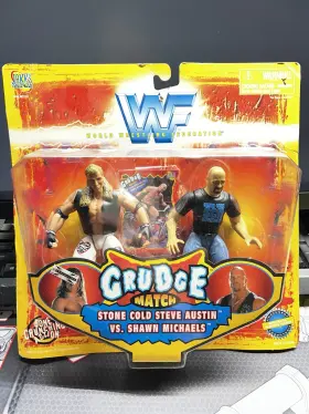 082240 Jakks Pacific Wwf Playset Stone Cold Steve Austin Shawn Michaels Bone Crunching