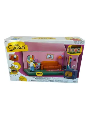 Jakks Pacific 192995175563 The Simpsons Living Room Diorama House Playset With Homer Action Figure New