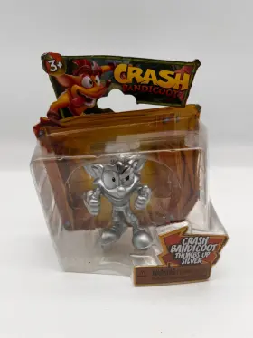 Jakks Pacific 192995176478 Crash Bandicoot Thumbs Up Silver Figure Toy Collectible