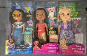 Jakks Pacific 192995218697 Disney Princess Doll Moana And Pua Rapunzel Pascal Mirabel Toucan Set Of 3