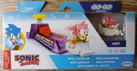 Jakks Pacific 192995423442 New Sonic The Hedgehog Amy Rose Go Racers Mini Launcher Set