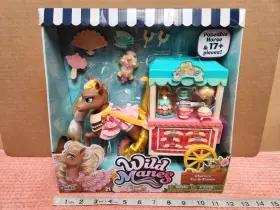 Jakks Pacific 192995723313 Wild Manes Inch Cheries Tea And Treats Toy Playset Poseable Horse 17 Pieces New