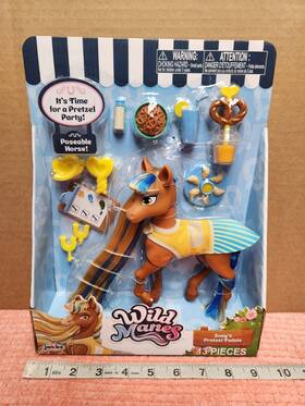 Jakks Pacific 192995723351 Wild Manes Inch Zoeys Pretzel Twists Toy Playset Poseable Horse And 12 Pieces New