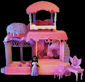21936 Jakks Pacific Disney Encanto Isabelas Garden Room Playset Doll/vanity/chair/chandelier/bed