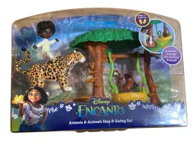 21959 Jakks Pacific Disney Encanto Antonio And Animals Step Swing Set Playset Figures 5 Pieces