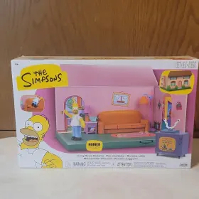 25171 Jakks Pacific Simpsons Living Room Diorama Playset Homer Marge Lisa Figures