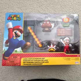 40015 Jakks Pacific Super Mario Bros. Lava Castle Diorama Playset Goomba Spiny