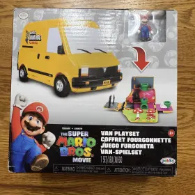 404824 Jakks Pacific Super Mario Bros Movie Van Playset Figure 2023 Transforming Toy Set