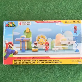 40501 Jakks Pacific Super Mario Deluxe Cloud Playset 6 Piece Boxed Set With Figures