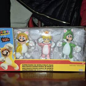 Jakks Pacific 41041 Super Mario 3d World Multi Pack Navigators Fury Toy Cat Peach Luigi Figure
