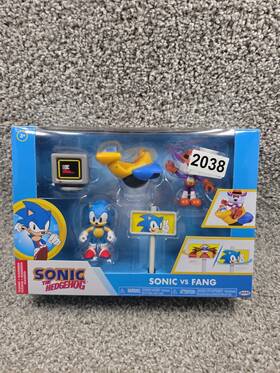 Jakks Pacific 42813 Classic Sonic The Hedgehog Vs Fang Playset Blue New