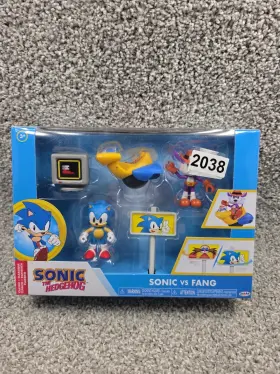 42813 Jakks Pacific Classic Sonic The Hedgehog Vs Fang Playset Blue New