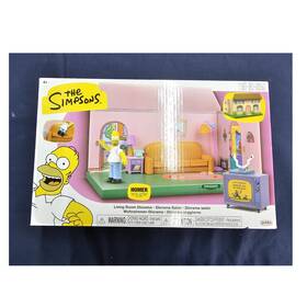 Jakks Pacific 60663 The Simpsons Living Room Diorama Playset With Figures Tv