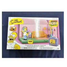 60663 Jakks Pacific The Simpsons Living Room Diorama Playset With Figures Tv
