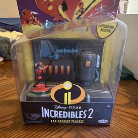Jakks Pacific 74930 Incredibles 2 Lab Assault Playset Elasti-girl Exploding Boiler