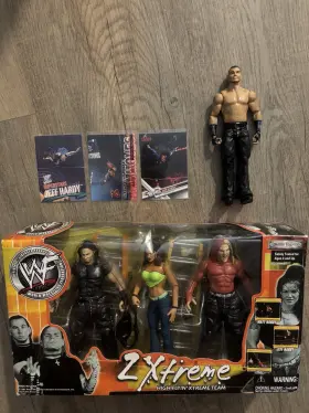 2xtreme Jakks Pacific 79906 Wwf Matt Hardy Jeff Lita Figures Loose 3 Cards