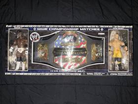 Jakks Pacific 80912 Rare Wwe U.s. Championship Belt Booker T Chris Benoit Set