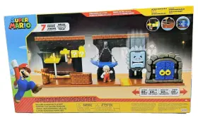 85993 Jakks Pacific Super Mario Deluxe Dungeon Playset And Fire Figure 7 Interactive 2.5 Inch