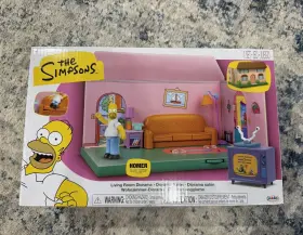 86232 Jakks Pacific The Simpsons Living Room Diorama Playset With Homer Figure
