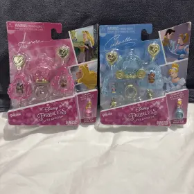 91480 Jakks Pacific Rare 2015 Disney Princess Little Kingdom Lot/2 Mix And Match Jewelry Sets